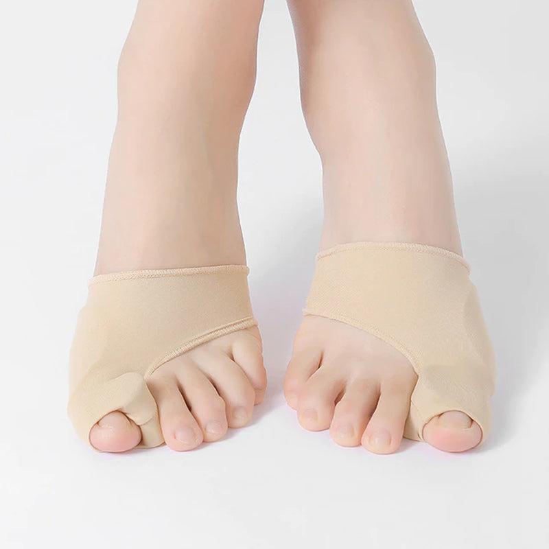 2Pcs=1Pair Toe Separator Hallux Valgus Bunion Corrector Orthotics Feet Bone Thumb Adjuster Correction Pedicure Sock Straightener