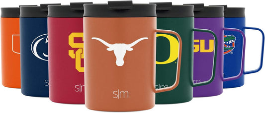 Simple Modern Officially Licensed Collegiate University Coffee Mug with Leakproof Lid Insulated Stainless Steel Travel Mug | Scout, Classic Collection | 12Oz