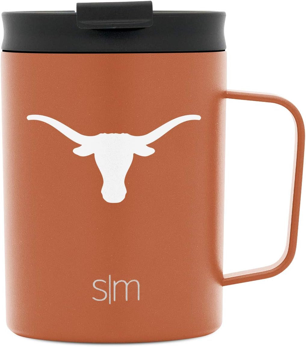 Simple Modern Officially Licensed Collegiate University Coffee Mug with Leakproof Lid Insulated Stainless Steel Travel Mug | Scout, Classic Collection | 12Oz