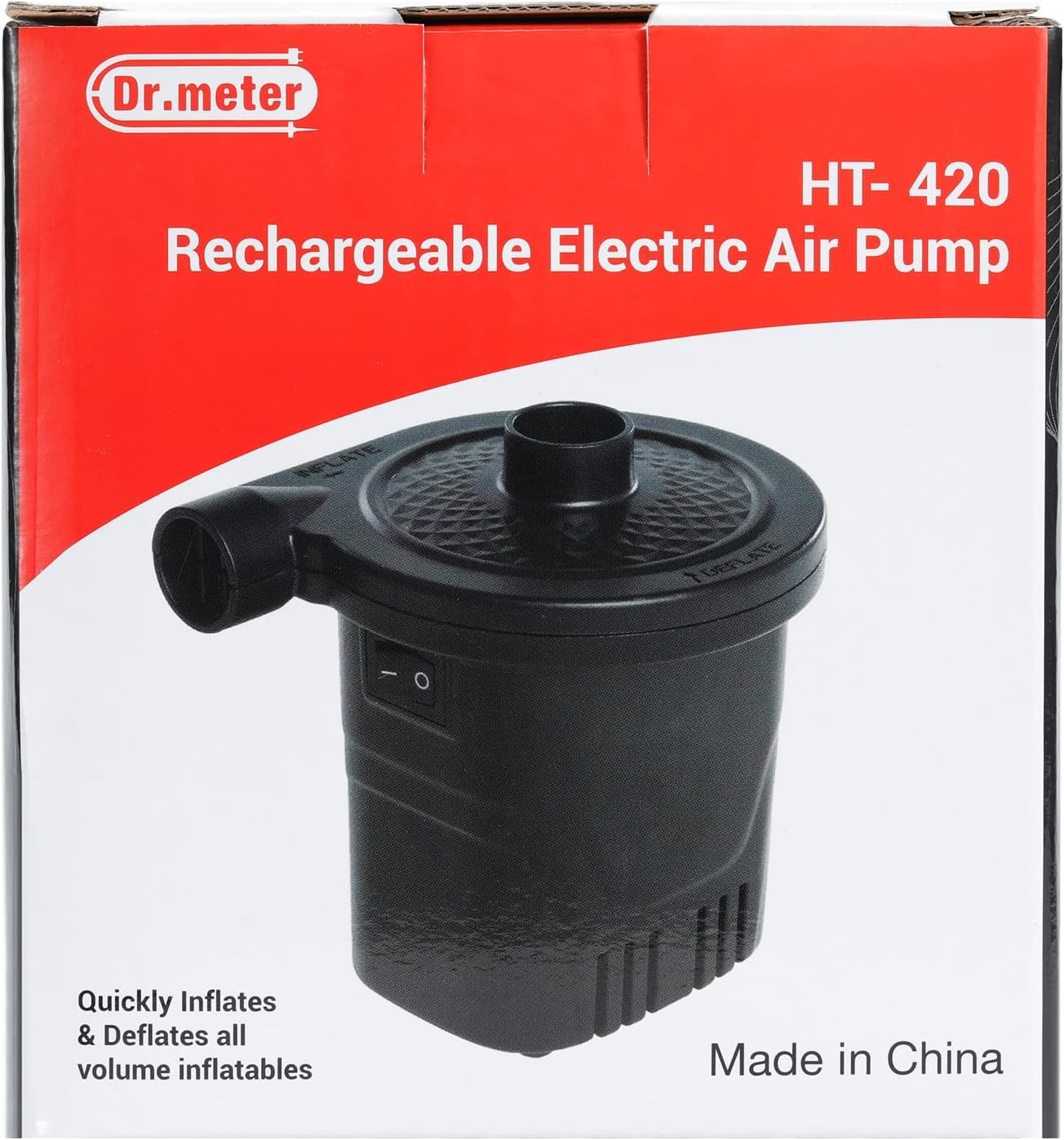 Electric Air Pump for Inflatables: Rechargeable 4000Mah Battery Air Mattress Pump -  Portable Quick-Fill Inflator Deflator for Outdoor Camping Bed Pool Boat Float Raft Yoga Balls Snow Tube